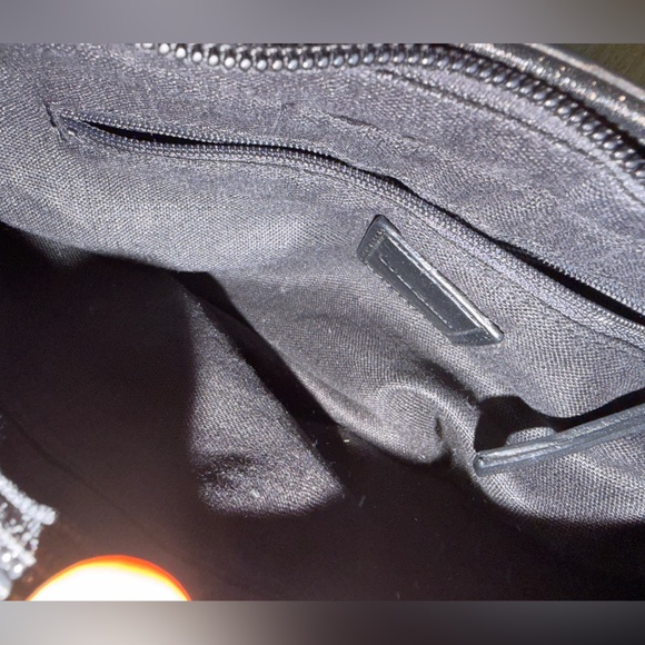 Cole Haan Black Woven Leather Bag - Picture 6 of 7